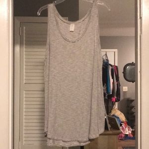 Black and gray striped tank top